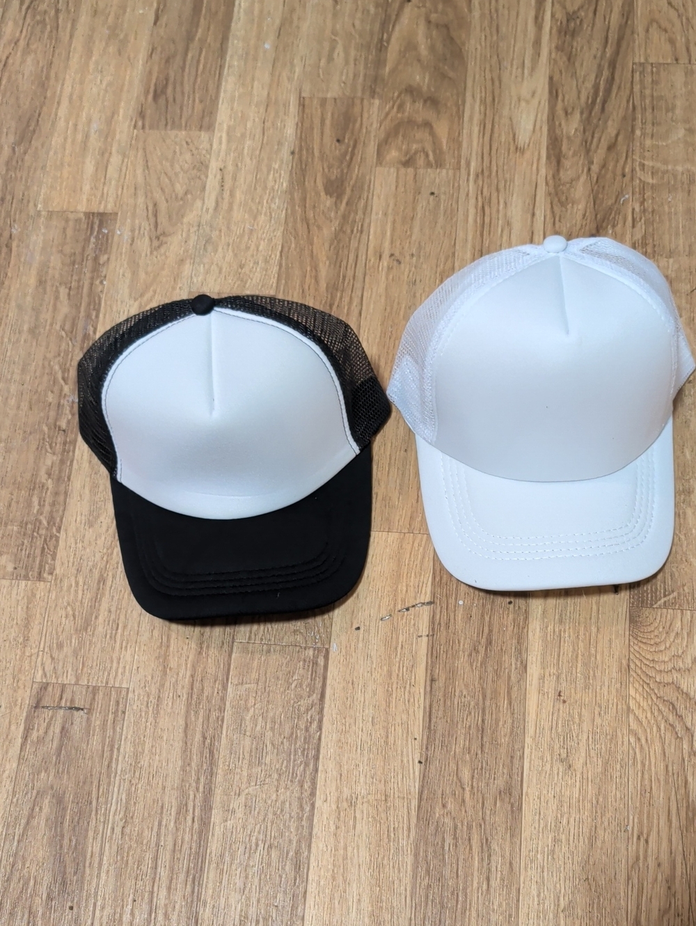 Unbranded Men's Foam Front Trucker Cap - White with Black / White Option